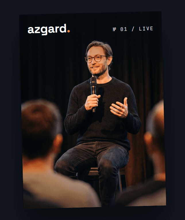 AI Company Brain Webinar, product cover: Angus presenting live
