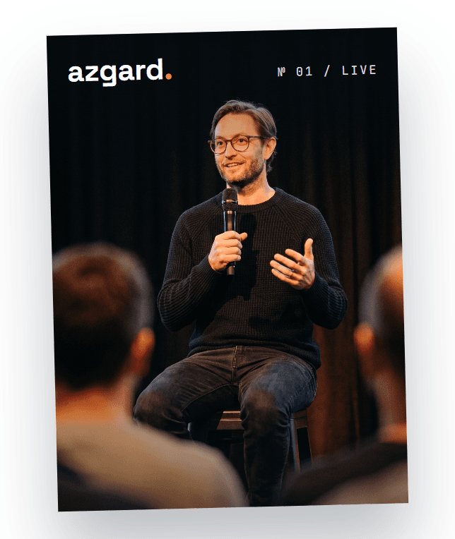 AI Company Brain Webinar, product cover: Angus presenting live